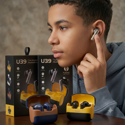 U39 Wireless Bluetooth Earbuds – Deep Bass &amp; HD Sound